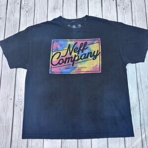 Neff Company Tie Dyed Logo T-Shirt Size XLg